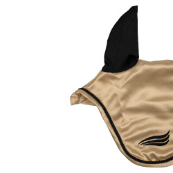 Bonnet anti-mouches satin pour cheval – oreilles élastiques