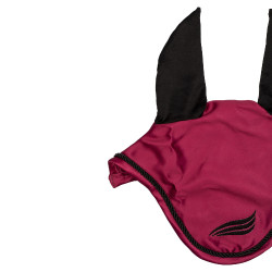 Bonnet anti-mouches satin pour cheval – oreilles élastiques Bonnet anti-mouches satin pour cheval – oreilles élastiques