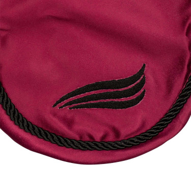 Bonnet anti-mouches satin pour cheval – oreilles élastiques Bonnet anti-mouches satin pour cheval – oreilles élastiques