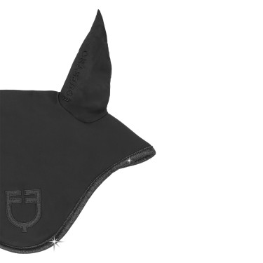 Bonnet Equestro Universe en tissu technique avec détails scintillants Noir Bonnet Equestro Universe en tissu technique avec détails scintillants Noir