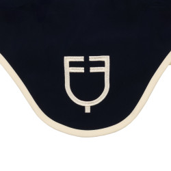 Bonnet Equestro matelassé Wave en tissu technique Marine blazer / blanc antique Bleu marine