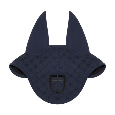 Bonnet Equestro imprimé monogramme Marine blazer / noir Bleu marine