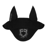 Bonnet Equestro en tissu technique avec logo en strass Noir Bonnet Equestro en tissu technique avec logo en strass Noir