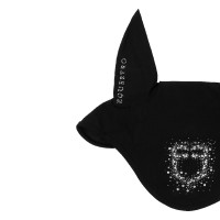 Bonnet Equestro en tissu technique avec logo en strass Noir Bonnet Equestro en tissu technique avec logo en strass Noir