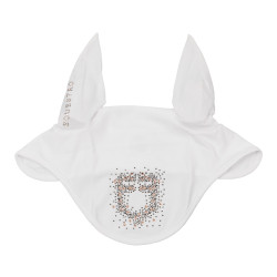 Bonnet Equestro en tissu technique avec logo en strass Blanc Bonnet Equestro en tissu technique avec logo en strass Blanc