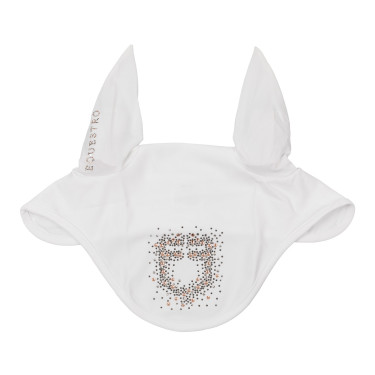 Bonnet Equestro en tissu technique avec logo en strass Blanc Bonnet Equestro en tissu technique avec logo en strass Blanc