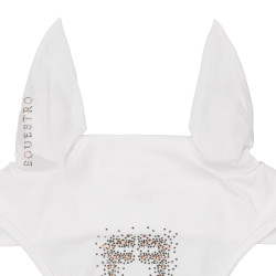 Bonnet Equestro en tissu technique avec logo en strass Blanc Bonnet Equestro en tissu technique avec logo en strass Blanc