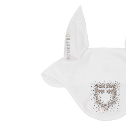 Bonnet Equestro en tissu technique avec logo en strass Blanc Bonnet Equestro en tissu technique avec logo en strass Blanc