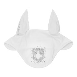 Bonnet Equestro en tissu technique avec logo en strass Blanc / blanc