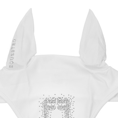 Bonnet Equestro en tissu technique avec logo en strass Blanc / blanc