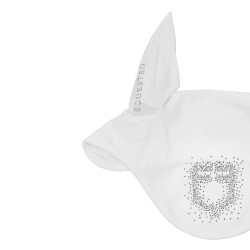 Bonnet Equestro en tissu technique avec logo en strass Blanc / blanc