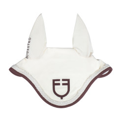 Bonnet Equestro à cordon tressé Blanc antique / marron Bonnet Equestro à cordon tressé Blanc antique / marron