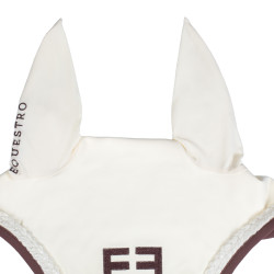 Bonnet Equestro à cordon tressé Blanc antique / marron Bonnet Equestro à cordon tressé Blanc antique / marron