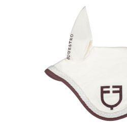 Bonnet Equestro à cordon tressé Blanc antique / marron Bonnet Equestro à cordon tressé Blanc antique / marron