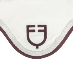 Bonnet Equestro à cordon tressé Blanc antique / marron Bonnet Equestro à cordon tressé Blanc antique / marron