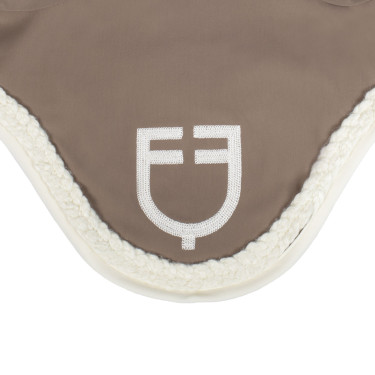 Bonnet Equestro à cordon tressé Walnut / blanc antique Marron