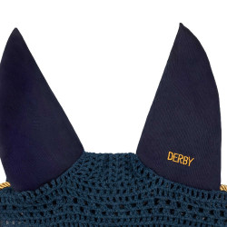 Bonnet cheval Derby en coton Marine / doré / marine Bleu marine