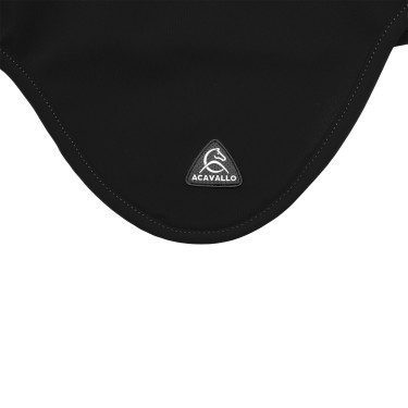 Bonnet anti-mouches Acavallo Sublime en Spandex avec patch logo en silicone Noir