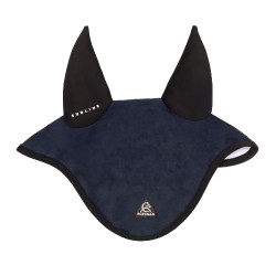 Bonnet anti-mouches Acavallo Sublime en Louvre avec patch logo en silicone Marine Bleu marine
