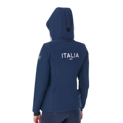 Blouson imperméable d’équitation femme Equestro x FISE