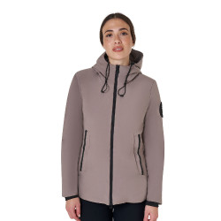 Blouson Equestro femme déperlante et coupe-vent Brindle Marron