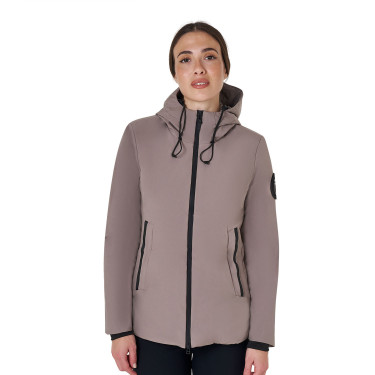 Blouson Equestro femme déperlante et coupe-vent Brindle Marron