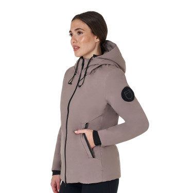 Blouson Equestro femme déperlante et coupe-vent Brindle Marron