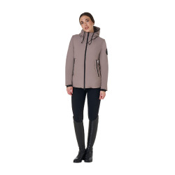 Blouson Equestro femme déperlante et coupe-vent Brindle Marron