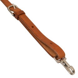 Attache tie-down western en cuir gras Pool’s équitation