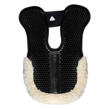 Amortisseur Acavallo pour compenser MF-S WFS chamois mouton arrière gel hexagonal réhausse avant Noir / mouton naturel