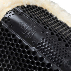 Amortisseur Acavallo pour compenser MF-S WFS chamois mouton arrière gel hexagonal réhausse avant Noir / mouton naturel