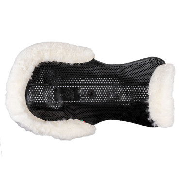 Amortisseur Acavallo Gel NS-S Classic-S découpé plat Noir / mouton blanc