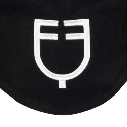 Bonnet anti-mouches Equestro cube stretch technical avec logo Noir