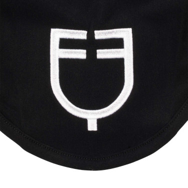 Bonnet anti-mouches Equestro cube stretch technical avec logo Noir