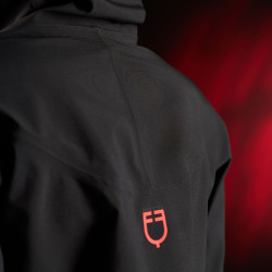 Veste longue imperméable femme Equestro Ridertechnology Noir
