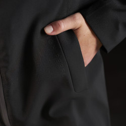 Veste longue imperméable femme Equestro Ridertechnology Noir