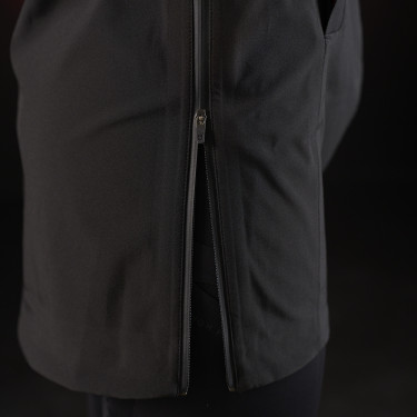 Veste longue imperméable femme Equestro Ridertechnology Noir