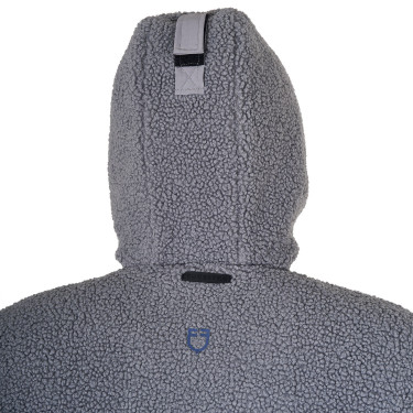 Veste imperméable homme avec inserts en tissu Teddy Equestro Gris givré