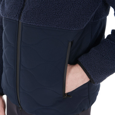 Veste imperméable d'équitation homme avec inserts Teddy