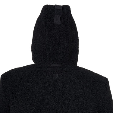 Veste imperméable homme avec inserts en tissu Teddy Equestro Noir