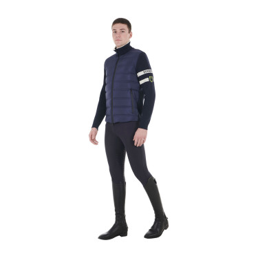 Veste d'équitation homme Equestro en nylon avec zip