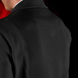 Veste de concours homme Equestro Ridertechnology avec coutures thermosoudées Noir