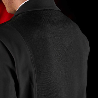 Veste de concours homme Equestro Ridertechnology avec coutures thermosoudées Noir
