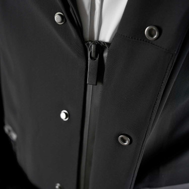 Veste de concours homme Equestro Ridertechnology avec coutures thermosoudées Noir