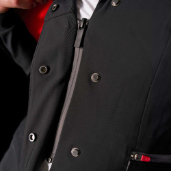 Veste de concours femme Equestro Ridertechnology avec coutures thermosoudées Noir