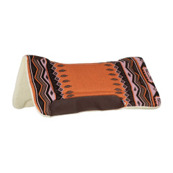 Tapis de selle western Pool's en cuir & laine synthétique