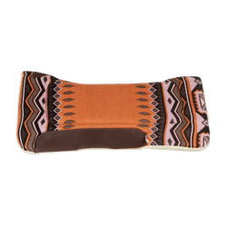 Tapis de selle western Pool's en cuir & laine synthétique
