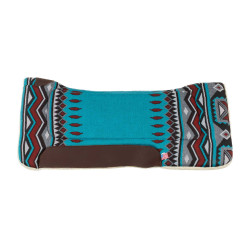 Tapis de selle western Pool's en cuir & laine synthétique