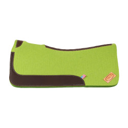 Tapis de selle western feutre avec cuir pour équitation Pool's