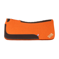 Tapis de selle western feutre avec cuir pour équitation Pool's